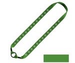 Cotton Water Bottle Shoulder Strap with Expandable Rubber O-R 1" - Lime Green