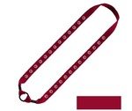 Cotton Water Bottle Shoulder Strap with Expandable Rubber O-R 1" - Red