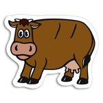 Cow Magnet - Brown