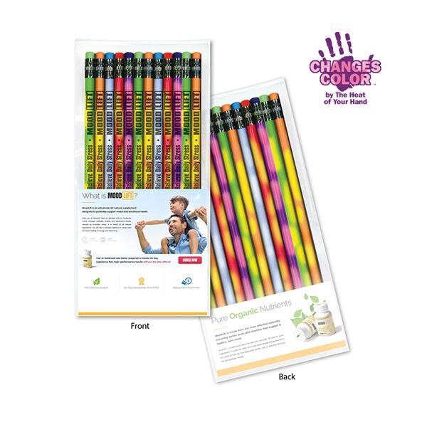 Main Product Image for Create-A-Pack Pencil Set of 12 - Mood Pencil w/ Colored Eras