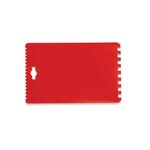 Credit Card Shaped Ice Scraper - Red