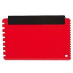 Credit Card Sized Ice Scraper - Translucent Red