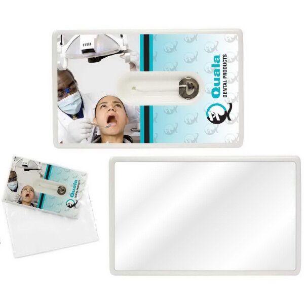 Main Product Image for Custom Printed Credit Card Style Dental Floss with Mirror