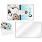 Credit Card Style Dental Floss with Mirror - White