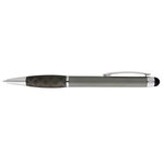 Crisscross Grip Stylus Pen - Gun Metal