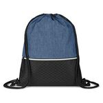 Crosshatch Heather Drawstring Backpack -  