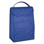 Crosshatch Lunch Bag - Blue