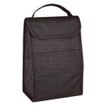 Crosshatch Lunch Bag - Charcoal