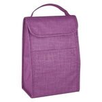 Crosshatch Lunch Bag - Purple