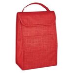 Crosshatch Lunch Bag - Red