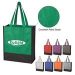 Buy Custom Printed Crosshatch Mini Non-Woven Tote Bag
