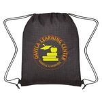 Crosshatch Non-Woven Drawstring Bag -  