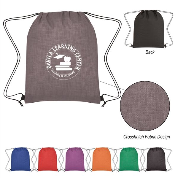 Main Product Image for Crosshatch Non-Woven Drawstring Bag