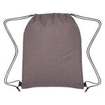 Crosshatch Non-Woven Drawstring Bag -  