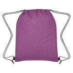 Crosshatch Non-Woven Drawstring Bag -  