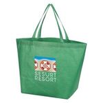 Crosshatch Non-Woven Tote Bag -  