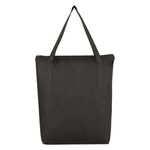 Crosshatch Non-Woven Zippered Tote Bag -  