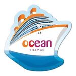 Cruise Ship Shape Full Color Magnet -  