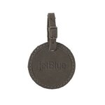 Culver Round Leather Luggage Tag