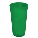 Cups-On-The-Go 24 Oz. Stadium Cup With Digital Imprint - Translucent Green