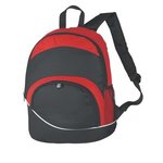 Curve Backpack - Red With Black