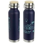 Cusano 22 oz Vacuum Insulated Stainless Steel Bottle with Ba - Dark Blue