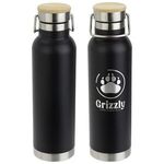Cusano 22 oz Vacuum Insulated Stainless Steel Bottle with Ba - Medium Black