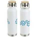 Cusano 22 oz Vacuum Insulated Stainless Steel Bottle with Ba - Medium White