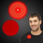 Custom Blinky Red Flashing LED Light Up Glow Circle -  