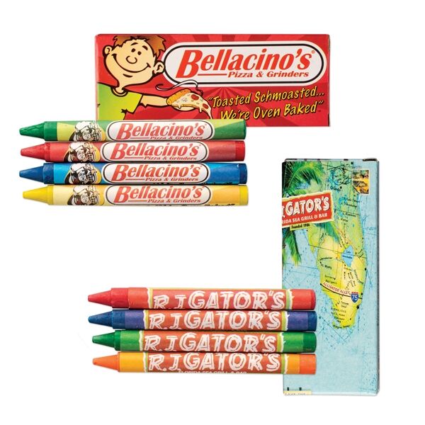 Main Product Image for Custom 4 Pack Crayons Box