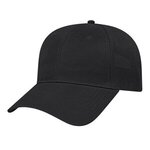 Custom Embroidered Full Fabric Price Buster Cap - Black