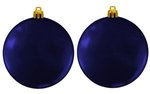 Custom Flat Fundraising Shatterproof Ornaments - Blue