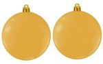 Custom Flat Fundraising Shatterproof Ornaments - Gold