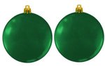 Custom Flat Fundraising Shatterproof Ornaments - Green