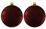 Custom Flat Fundraising Shatterproof Ornaments - Maroon