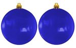 Custom Flat Fundraising Shatterproof Ornaments - Translucent Blue