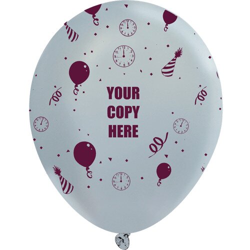 Main Product Image for Custom Happy Birthday Balloons - White