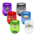 Buy Custom Imprinted Plastic Stemless Wine Glass, Full Color 12 oz.