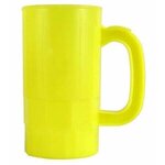 Custom Imprinted 14 oz. Beer Stein (2 Side), Full Color 2-Sided - Neon Yellow