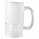 Custom Imprinted 14 oz. Beer Stein (2 Side), Full Color 2-Sided - White
