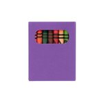 Custom Imprinted 24-Piece Crayon Set - Purple