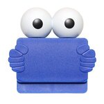 Custom Imprinted Clipster Privacy Cover - Blue