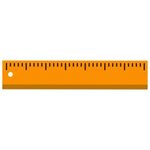 Custom Imprinted Fluorescent Enameled Yardstick - Orange