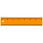 Custom Imprinted Fluorescent Enameled Yardstick - Orange