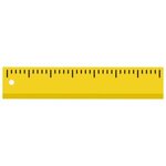 Custom Imprinted Fluorescent Enameled Yardstick - Yellow