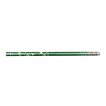 Custom Imprinted Glisten Design Pencil - Green