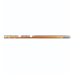 Custom Imprinted Glisten Design Pencil - Orange