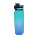 Custom Imprinted Halcyon 30 oz. Ombre Sport Bottle, Full Color - Light Blue To Blue