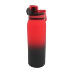 Custom Imprinted Halcyon 30 oz. Ombre Sport Bottle, Full Color - Red To Black
