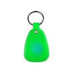 Custom Imprinted MicroHalt Western Saddle Key Tag, Full Color - Neon Green